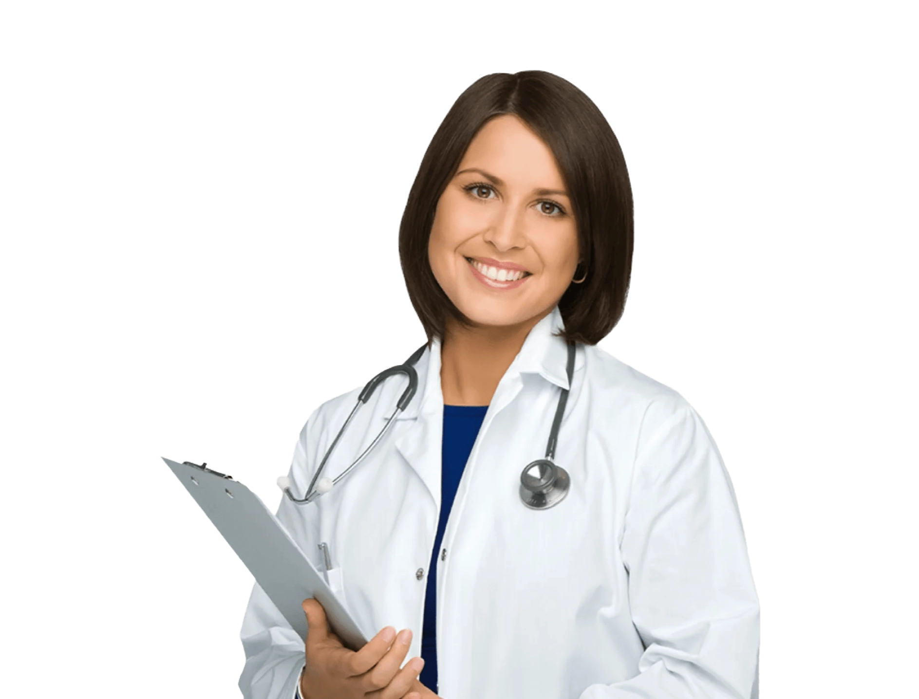 врач с планшетом в руках